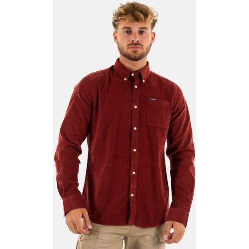 Vêtements Homme Chemises manches longues Barbour msh5001 Rouge