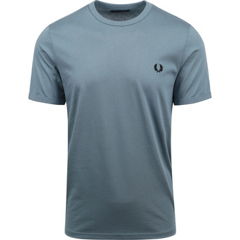 MCQ logo patch basic T-shirts & Polos Fred Perry T-Shirt Ringer M3519 Bleu Bleu