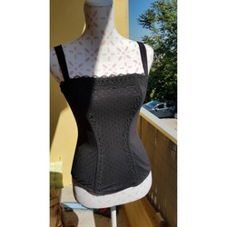Vêtements Femme Tops / Blouses Charlott' Top style corset Noir