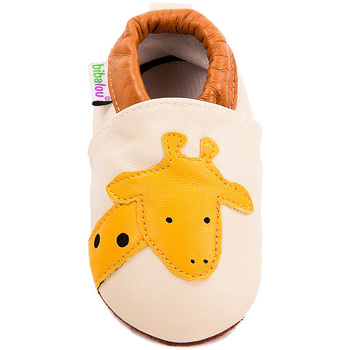 Bibalou Laly la Girafe Beige - Chaussures Chaussons-bebes Enfant