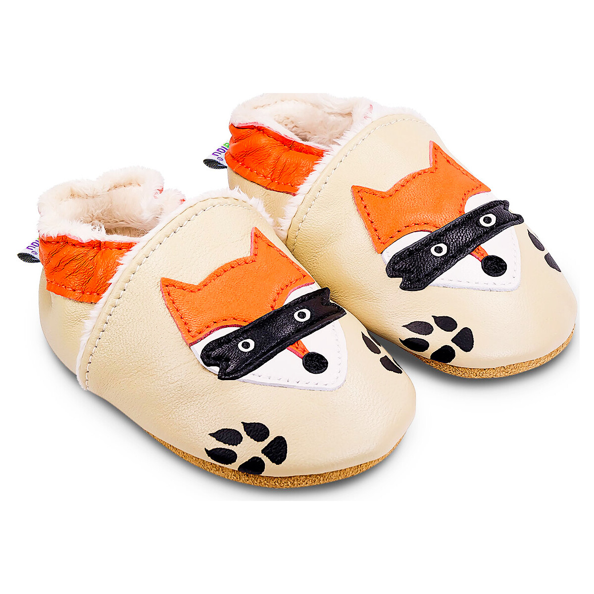 Chaussures Enfant Chaussons bébés Bibalou Maitre Renard - fourrure Beige