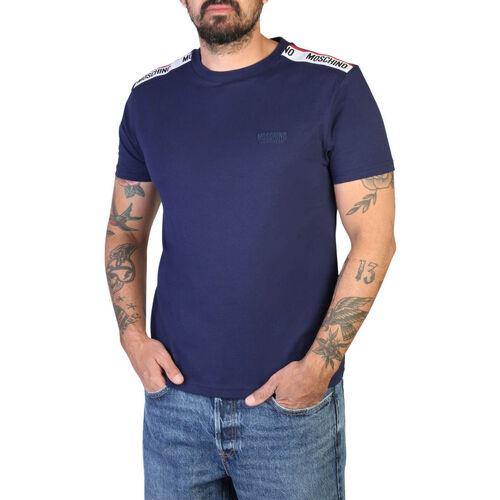 Vêtements Homme T-shirts manches courtes Moschino A0781-4305 A0290 Blue Bleu
