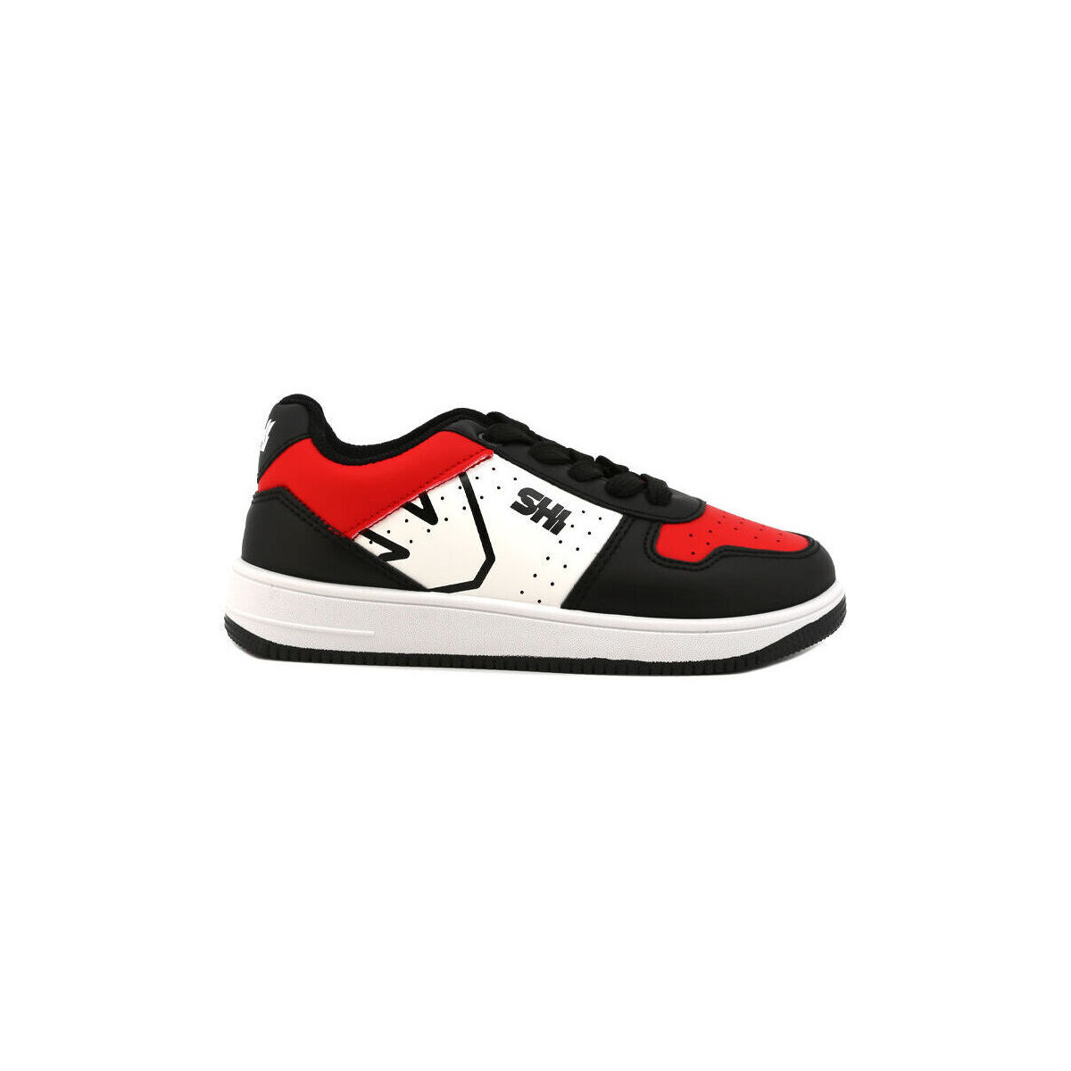 Chaussures Homme Baskets mode Shone 002-001 Black/Red Noir