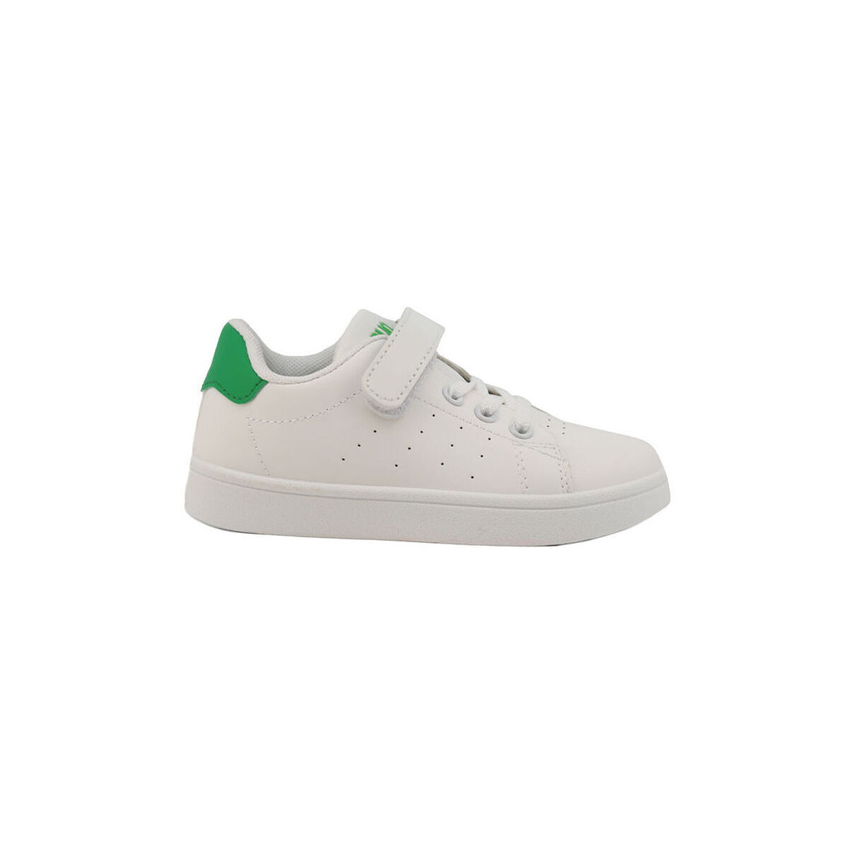 Chaussures Homme Baskets mode Shone 001-002 White/Green Blanc