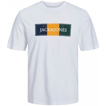 Vêtements Garçon T-shirts manches courtes Jack And Jones Junior TEE-SHIRT JORCODYY JUNIOR - BRIGHT WHITE - 176 Multicolore
