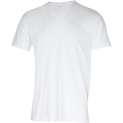 Vêtements T-shirt T-shirts manches courtes Eminence T-shirt col V Coton d'Egypte Blanc