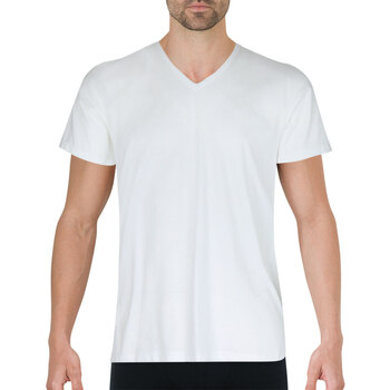 Eminence T-shirt col V Coton d'Egypte Blanc