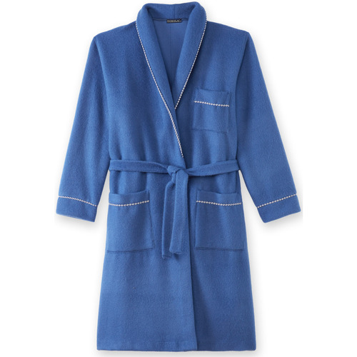 Daxon by - Veste d'intérieur maille courtelle Bleu - Vêtements Pyjamas /  Chemises de nuit Homme 49,69 €