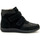 Chaussures Femme Boots Pediconfort Boots grande largeur à scratchs Noir