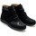 Chaussures Femme Boots Pediconfort Boots grande largeur à scratchs Noir