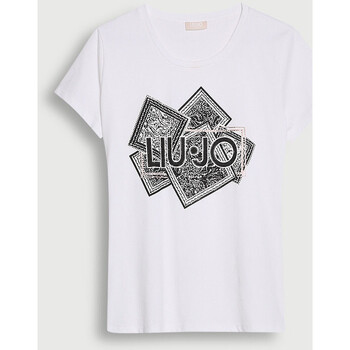 Vêtements Femme Tuniques Liu Jo T-shirt écoconçu BLANC
