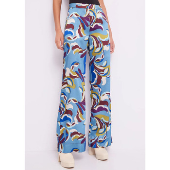 Vêtements Femme Jeans Gaudi Pantalon avec imprimé floral BLEU