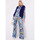 Vêtements Femme Jeans Gaudi Pantalon avec imprimé floral BLEU