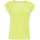 Vêtements Femme Tuniques Kocca T-shirt Jaune col rond dos résille JAUNE