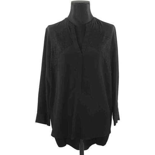 Vêtements Femme Débardeurs / T-shirts sans manche Sandro Chemise en soie Noir