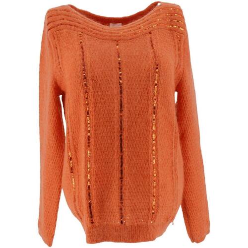 Vêtements Femme Sweats Des Petits Hauts Pull-over en laine Orange