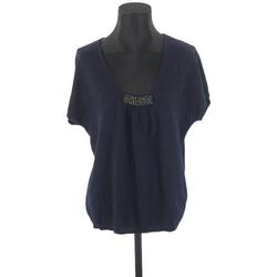 Vêtements Femme Débardeurs / T-shirts sans manche Eric Bompard T-shirt en cachemire Bleu