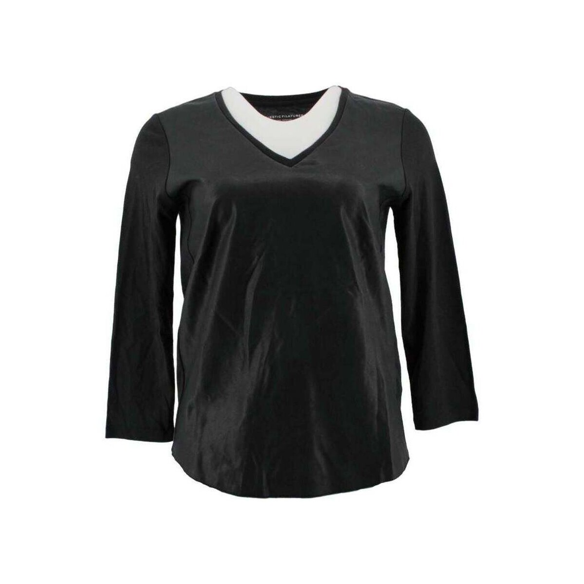Vêtements Femme Débardeurs / T-shirts sans manche Majestic Filatures T-shirt en coton Noir