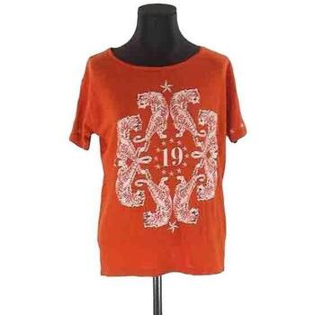 Vêtements Femme Débardeurs / T-shirts sans manche The Kooples T-shirt en coton Orange
