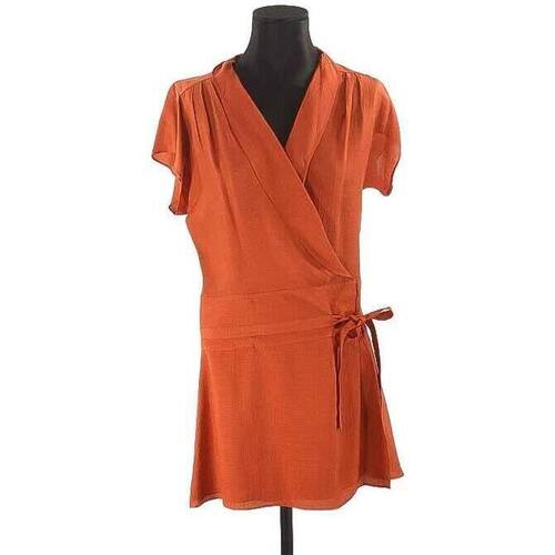 Vêtements Femme Robes Balenciaga Robe en soie Orange