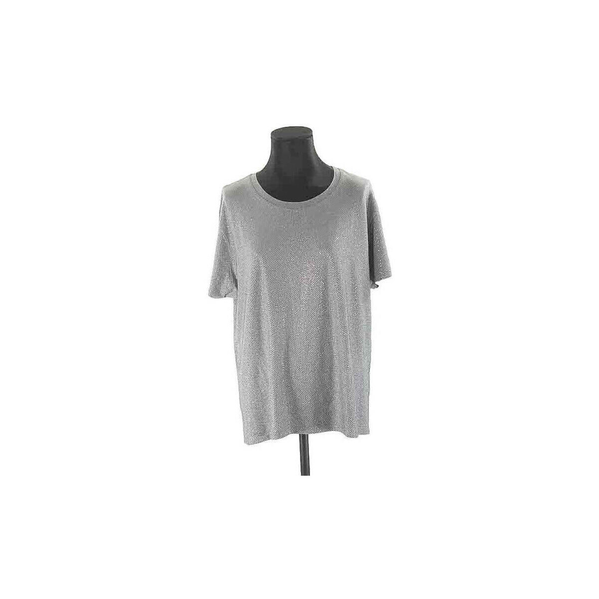 Vêtements Femme Débardeurs / T-shirts sans manche Alexandre Vauthier T-shirt en coton Gris