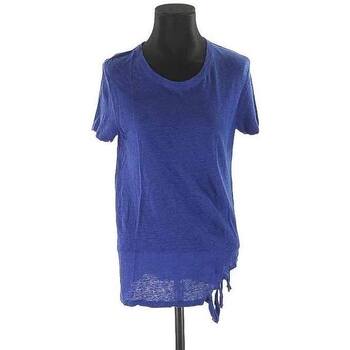 Vêtements Femme Débardeurs / T-shirts sans manche Iro T-shirt en lin Bleu