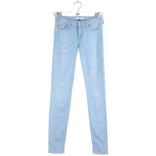 Vêtements Femme Jeans 7 for all Mankind Jean Long slim en coton Bleu