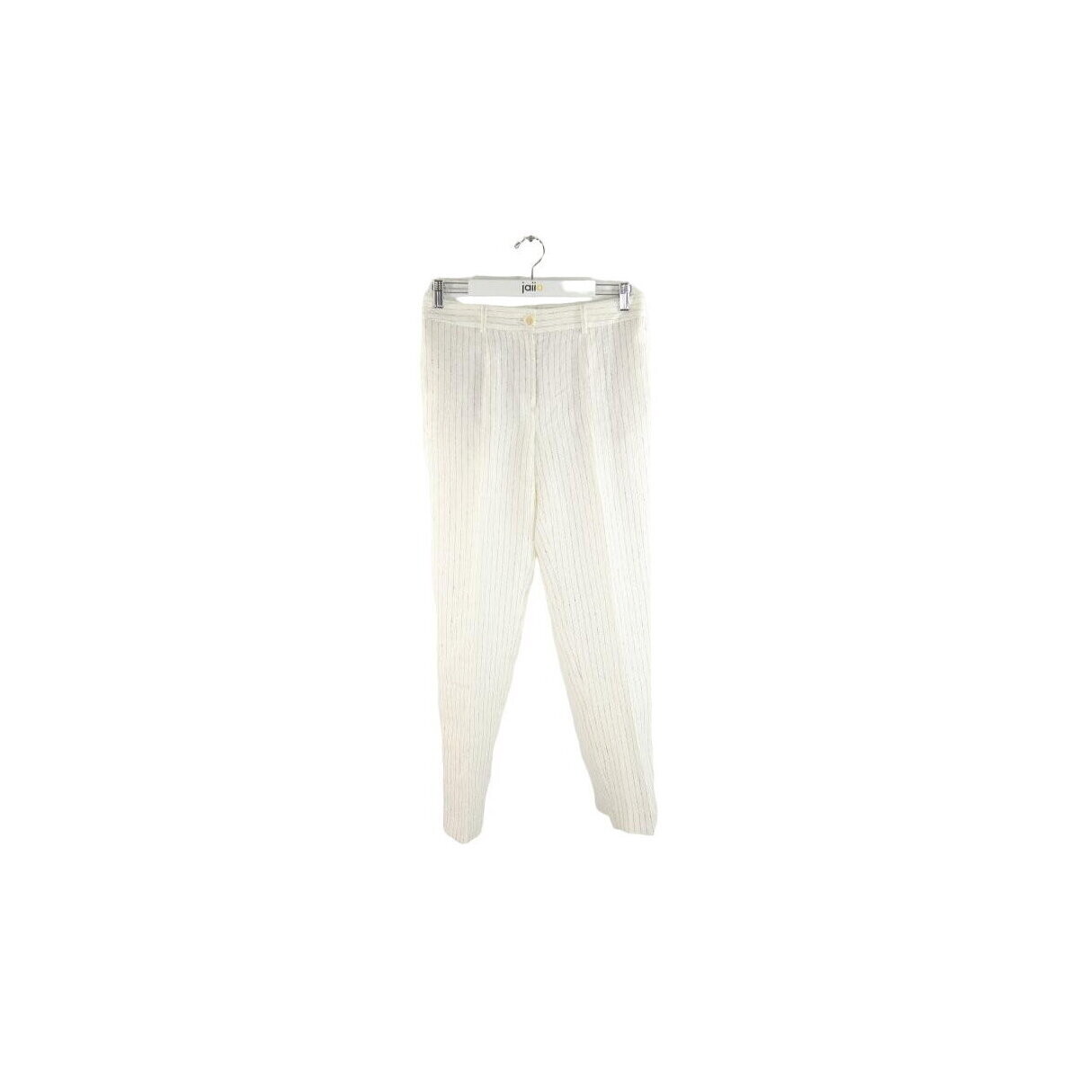 Vêtements Femme Pantalons Scapa Pantalon droit en lin Blanc