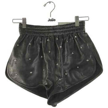 Vêtements Femme Shorts / Bermudas Isabel Marant Mini short en cuir Noir