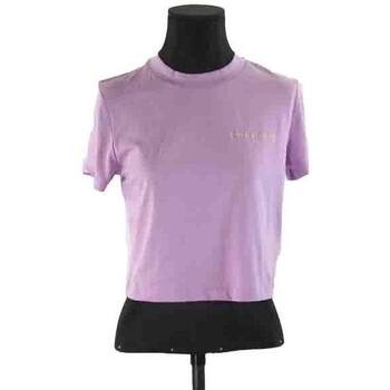 Vêtements Femme Débardeurs / T-shirts sans manche Calvin Klein Jeans T-shirt en coton Violet