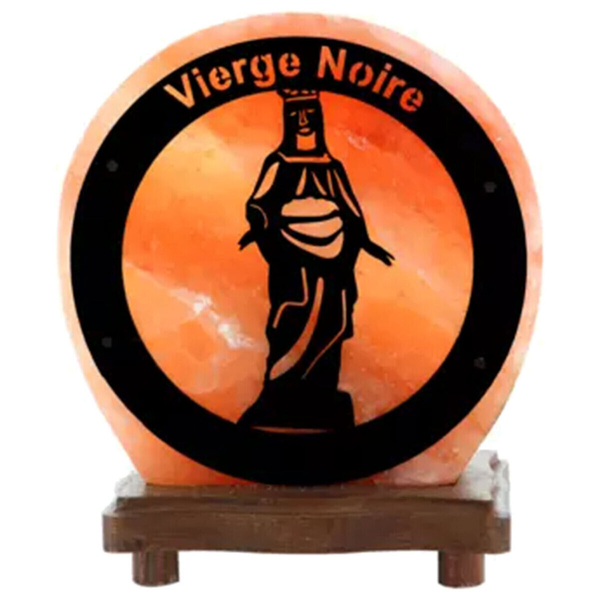 Maison & Déco Lampes à poser Phoenix Import Lampe de sel Vierge noire env 3 kg Orange