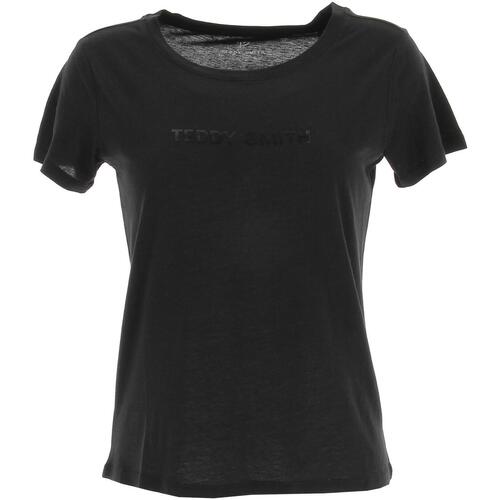 Vêtements Femme T-shirts manches courtes Teddy Smith New ticia mc Noir