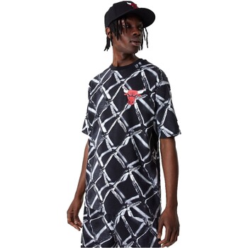 Vêtements Homme T-shirts perforated manches courtes New-Era  Noir