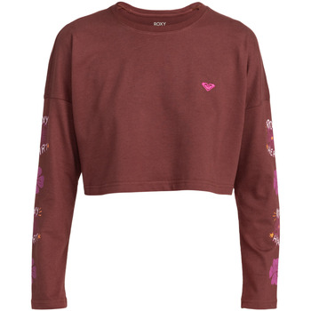 Vêtements Femme Débardeurs / T-shirts sans manche Roxy fine-knit short-sleeved T-shirt Rosa Rouge