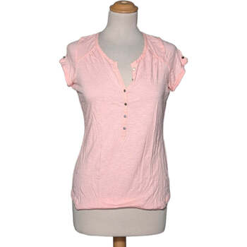 Phildar top manches courtes  36 - T1 - S Rose Rose