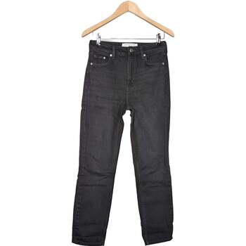 jeans h&m  jean slim femme  34 - t0 - xs noir 