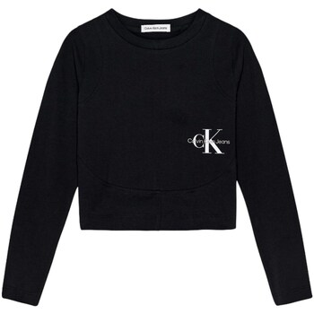 Vêtements Fille T-shirts manches courtes Calvin Klein Jeans IG0IG02104 Noir