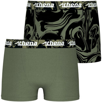 Sous-vêtements Garçon Boxers Athena Lot de 2 boxers garçon Print Box Vert
