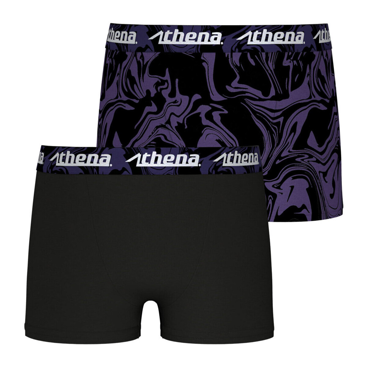 Sous-vêtements Garçon Boxers Athena Lot de 2 boxers garçon Print Box Noir