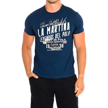 Vêtements Homme T-shirts manches courtes La Martina SMR304-JS206-07017 Marine