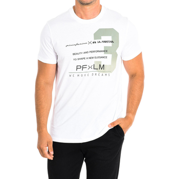 Vêtements Homme T-shirts manches courtes La Martina SMRP30-JS206-00001 Blanc