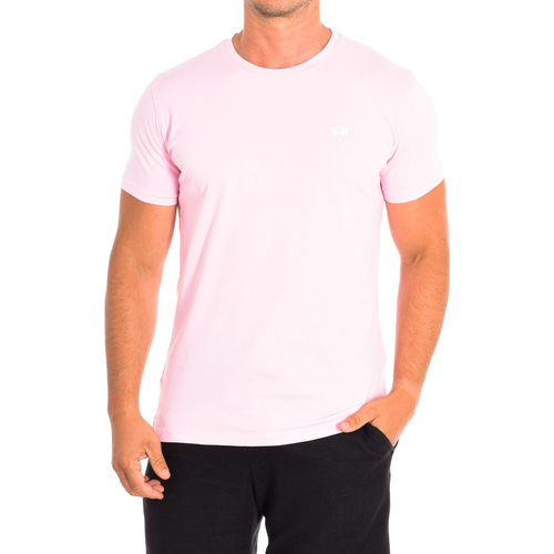 Vêtements Homme T-shirts manches courtes La Martina TMR004-JS206-05157 Rose