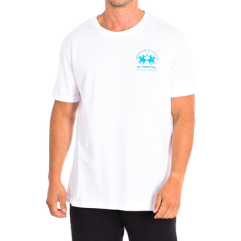 Vêtements Homme T-shirts manches courtes La Martina TMR011-JS206-B0640 Blanc