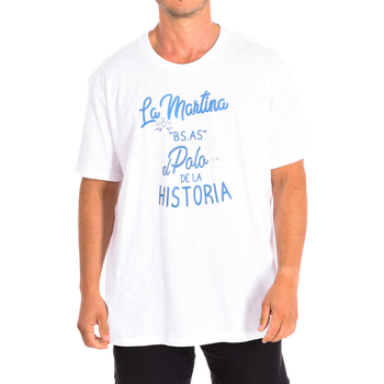 Vêtements Homme T-shirts manches courtes La Martina TMR301-JS259-00001 Blanc