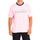 Vêtements Homme T-Shirt aus Seide mit U-Ausschnitt Rot TMR302-JS303-05157 Rose