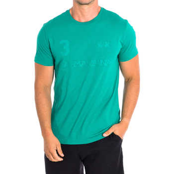 Vêtements Homme T-shirts manches courtes La Martina TMR309-JS206-03104 Vert