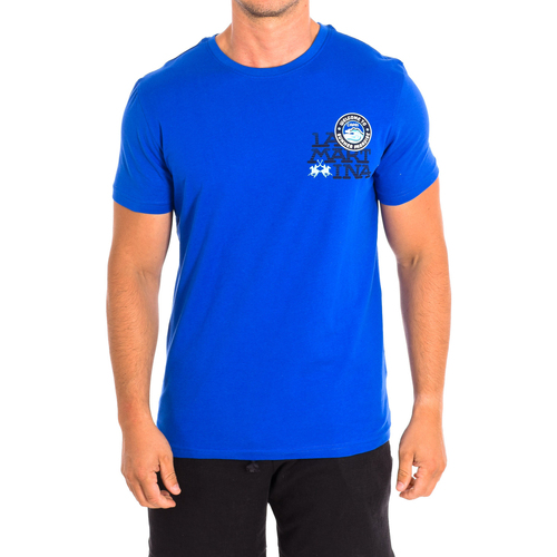 Vêtements Homme T-shirts manches courtes La Martina TMR607-JS354-07120 Bleu