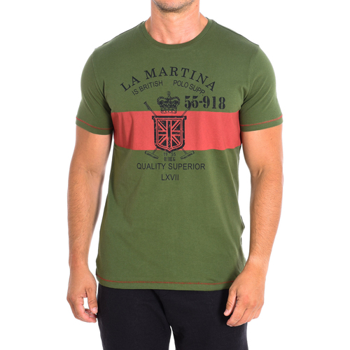 Vêtements Homme T-shirts manches courtes La Martina TMRE31-JS206-03175 Vert