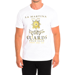 Vêtements Homme T-shirts manches courtes La Martina TMRG30-JS206-00001 Blanc