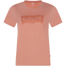 Vêtements Homme T-shirts Lila manches longues Levi's T-shirt coton col rond Orange